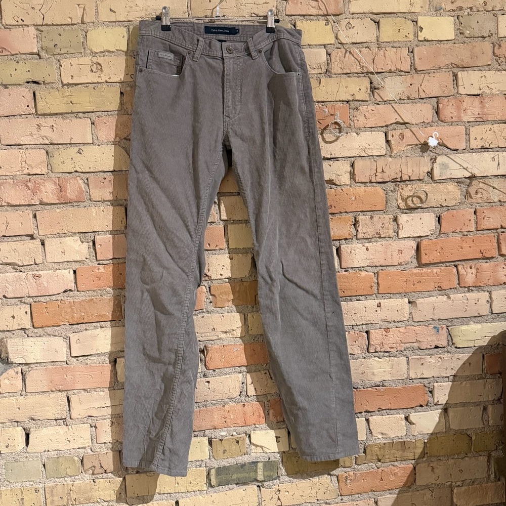 Calvin Klein gray corduroy pants size 32